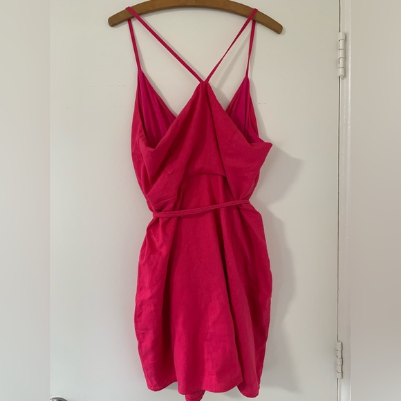 Showpo. Barbiecore bright print strappy mini dress - Picture 2 of 6